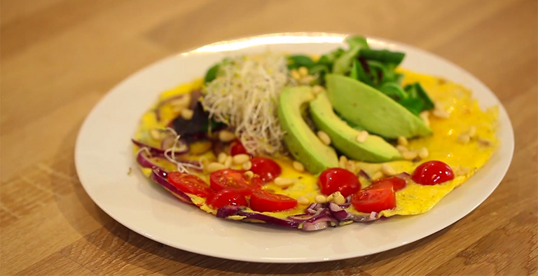 #7: Omelet met cherrytomaatjes - Recept