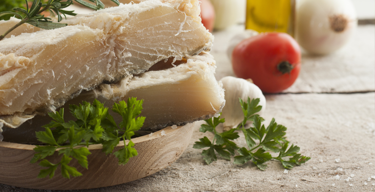 Kabeljauw met mozzarella