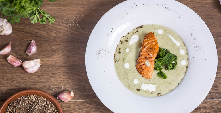 Broccolisoep met zalm - Cure4Life recept