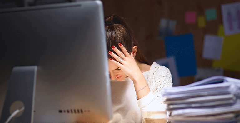 Niet kunnen afvallen door stress